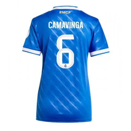 Real Madrid Eduardo Camavinga #6 Tredje trøje Dame 2025-26 Kort ærmer Real Madrid Eduardo Camavinga #6 Tredje trøje Dame 2025-26 Kort ærmer